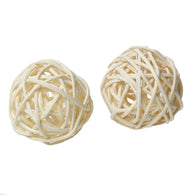 White Rattan Balls