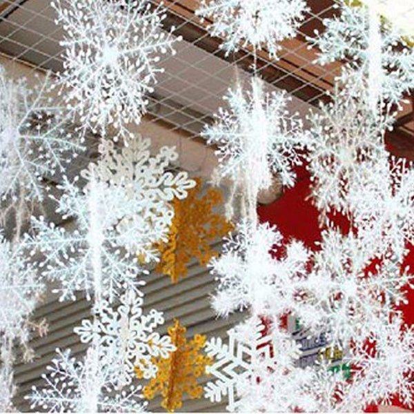White Snowflake Christmas Ornaments