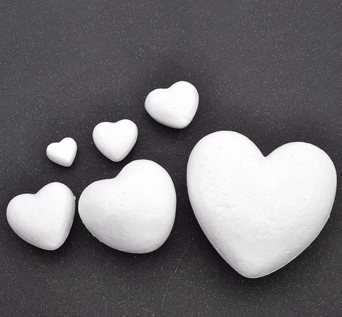 Heart Shape Styrofoam Christmas Decorations