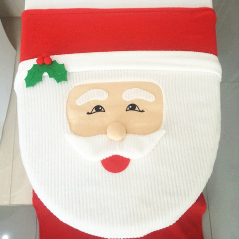 Santa Toilet Cover Bathroom Set