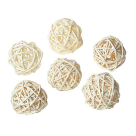 White Rattan Balls
