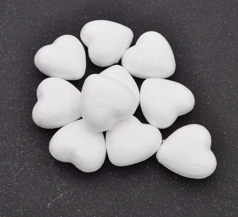 Heart Shape Styrofoam Christmas Decorations