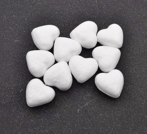 Heart Shape Styrofoam Christmas Decorations