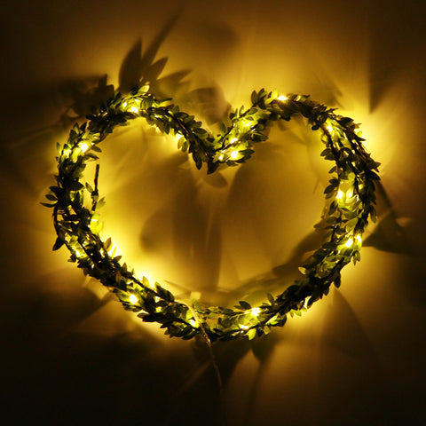 Leaf Garland Battery Operated String Lights