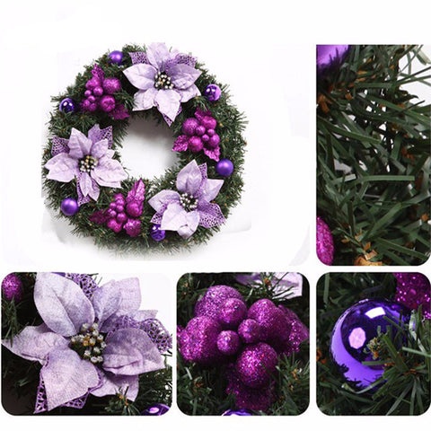 Christmas Wreath  with Artificial Flowers