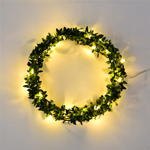 Leaf Garland Battery Operated String Lights