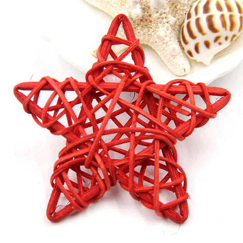 Star Shape Rattan Christmas Decorations